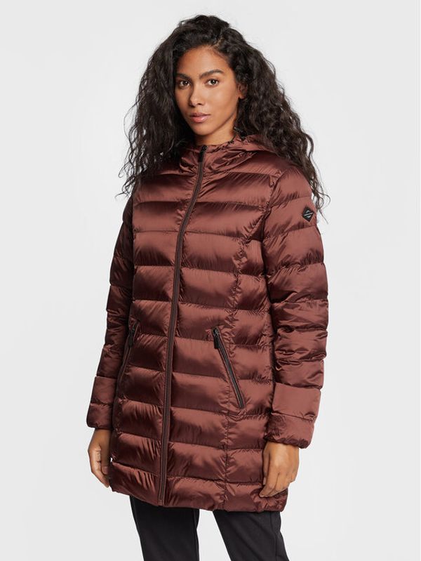 Volcano Volcano Пухено яке J-Leda L22357-W23 Кафяв Regular Fit