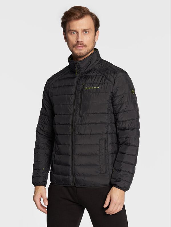 Volcano Volcano Пухено яке J-Modero M06086-W23 Черен Regular Fit