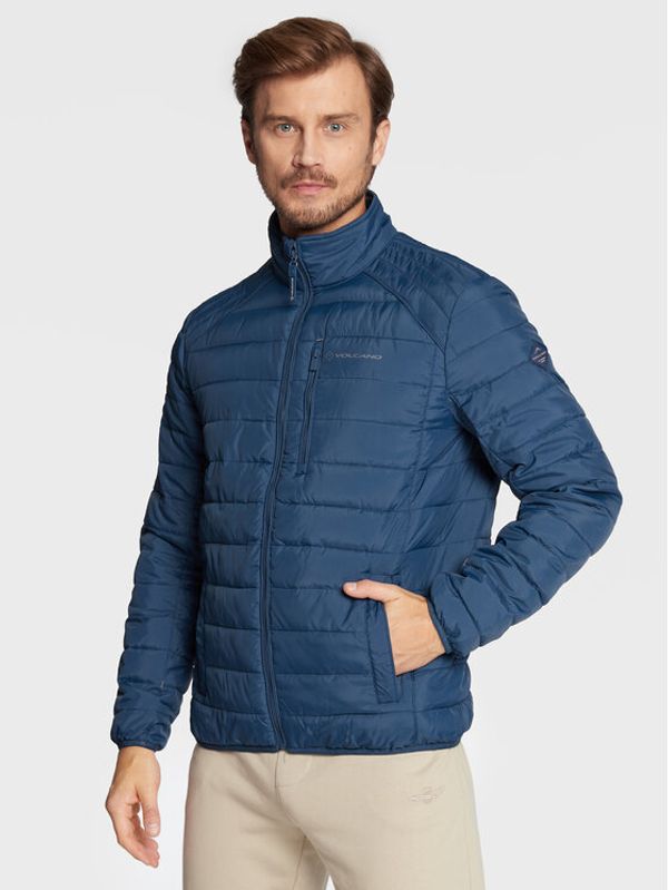 Volcano Volcano Пухено яке J-Modero M06086-W23 Син Regular Fit