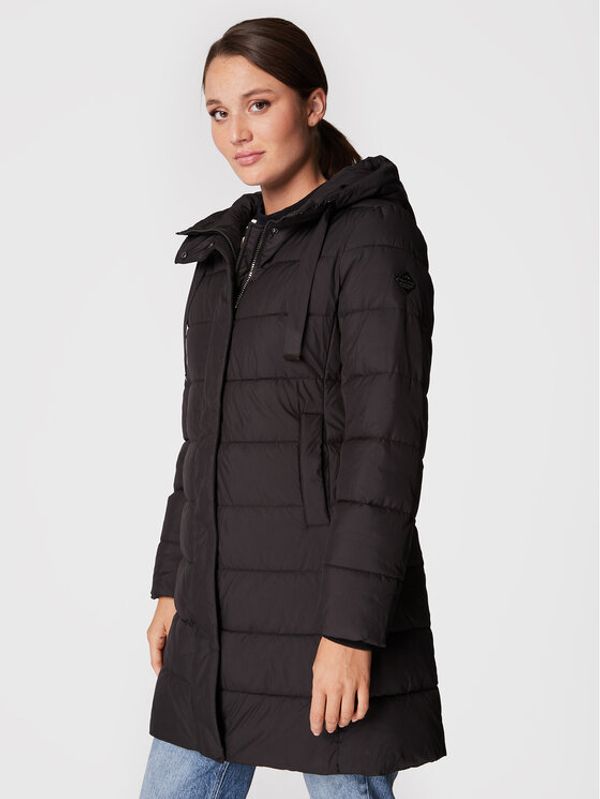 Volcano Volcano Пухено яке J-Toronto L22363-W23 Черен Regular Fit