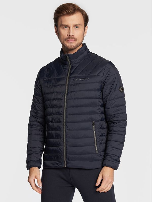 Volcano Volcano Пухено яке J-Wiscon M06085-W23 Тъмносин Regular Fit