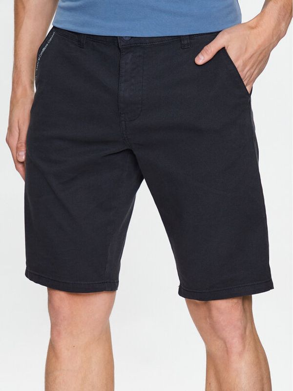 Volcano Volcano Шорти от плат P-Jonas M23229 Тъмносин Regular Fit