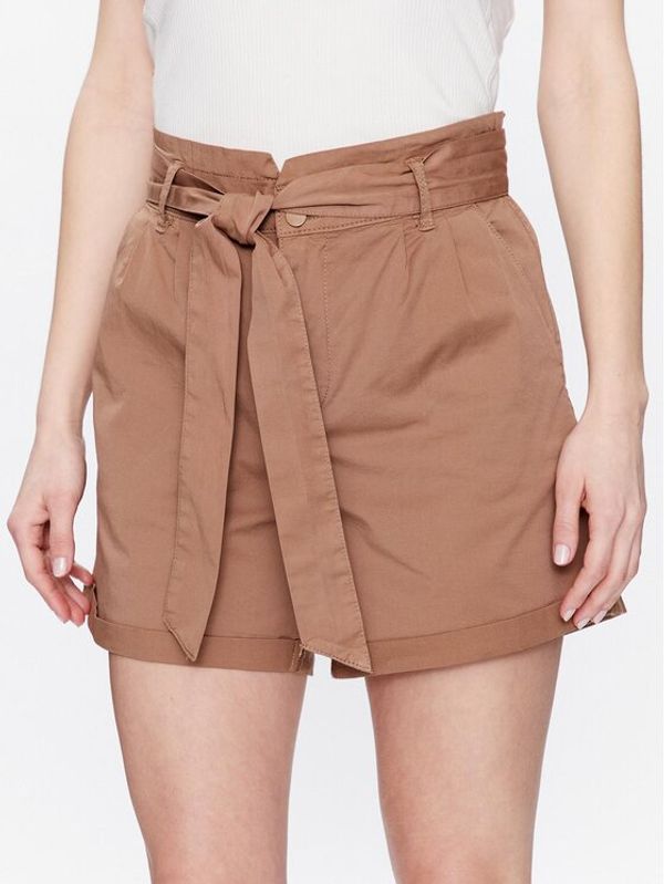 Volcano Volcano Шорти от плат P-Maja L23255-S23 Кафяв Regular Fit