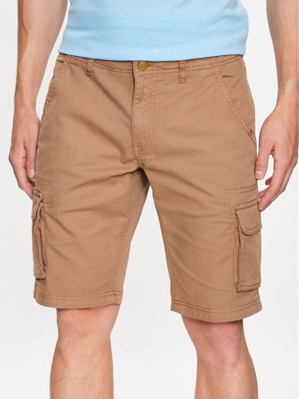 Volcano Volcano Шорти от плат P-Tark M23288 Бежов Regular Fit