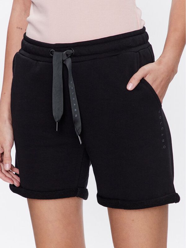 Volcano Volcano Спортни шорти N-Mery L44263-S23 Черен Regular Fit