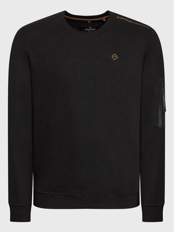 Volcano Volcano Суитшърт B-Velt M01149-W23 Черен Regular Fit