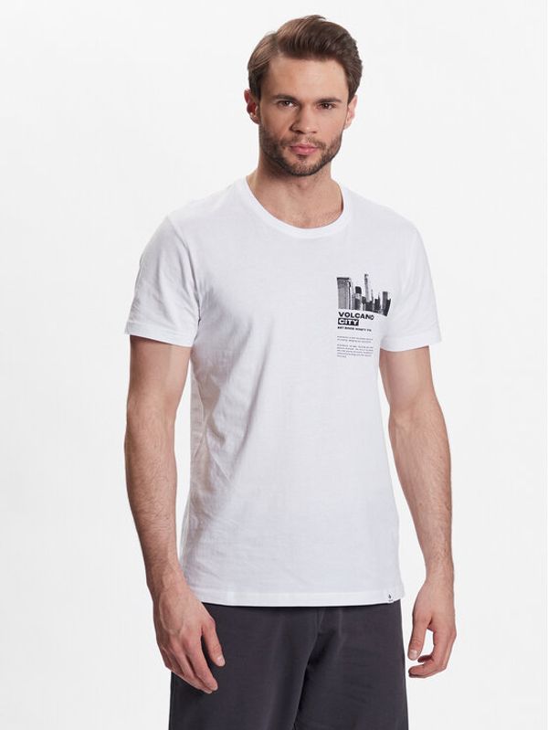 Volcano Volcano Тишърт T-Luminary M02014-S23 Бял Regular Fit