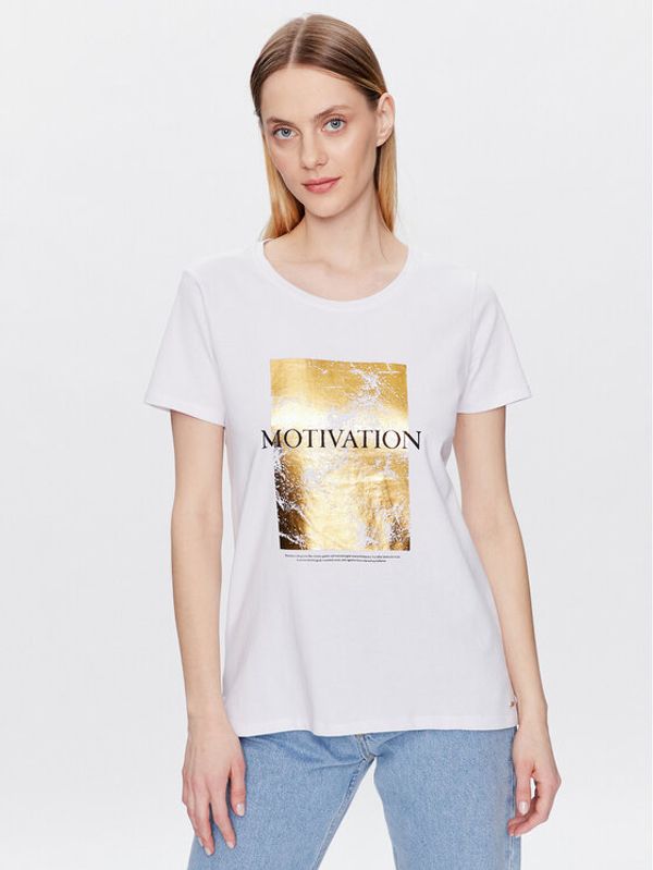 Volcano Volcano Тишърт T-Motiv L02143-S23 Бял Regular Fit