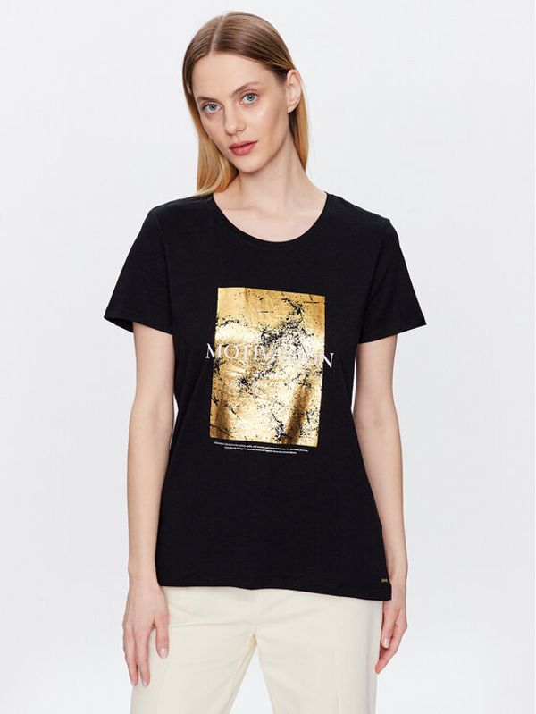 Volcano Volcano Тишърт T-Motiv L02143-S23 Черен Regular Fit