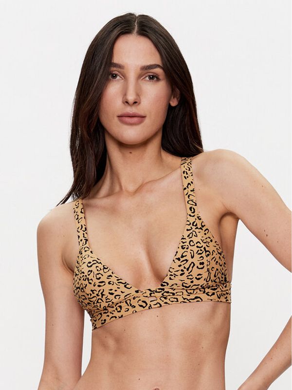 Volcom Volcom Горнище на бански Yess Leopard O1412303 Бежов