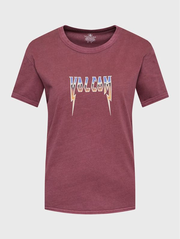 Volcom Volcom Тишърт Truly Ringer B3512307 Бордо Regular Fit
