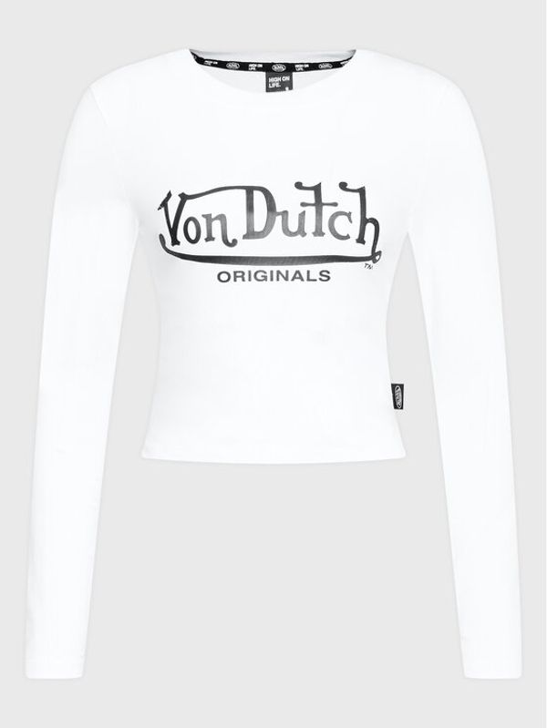 Von Dutch Von Dutch Блуза Blair 6 224 010 Бял Slim Fit
