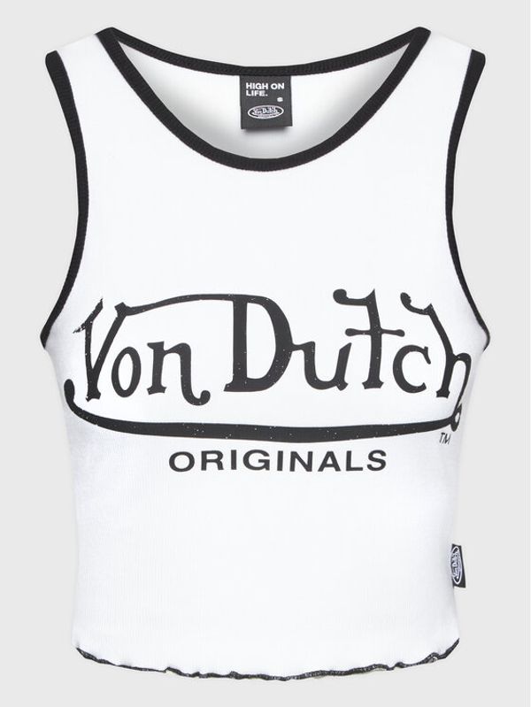 Von Dutch Von Dutch топ Ashley 6231065 Бял Slim Fit