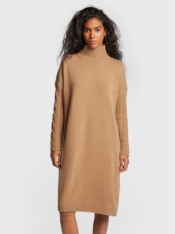 Weekend Max Mara Weekend Max Mara Плетена рокля Ricard 53260123 Кафяв Relaxed Fit