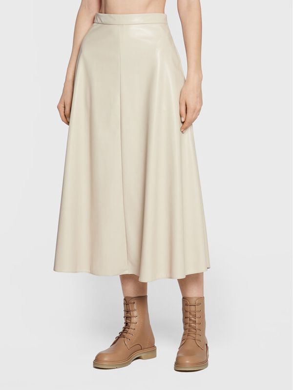 Weekend Max Mara Weekend Max Mara Пола от имитация на кожа Narvel 51060623 Бежов Regular Fit