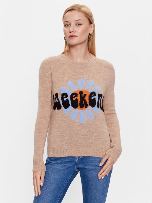 Weekend Max Mara Weekend Max Mara Пуловер Toscana 2353662139 Бежов Regular Fit