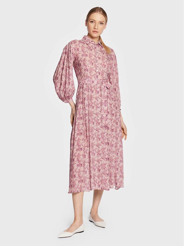 Weekend Max Mara Weekend Max Mara Рокля тип риза Vela 23522113 Розов Regular Fit