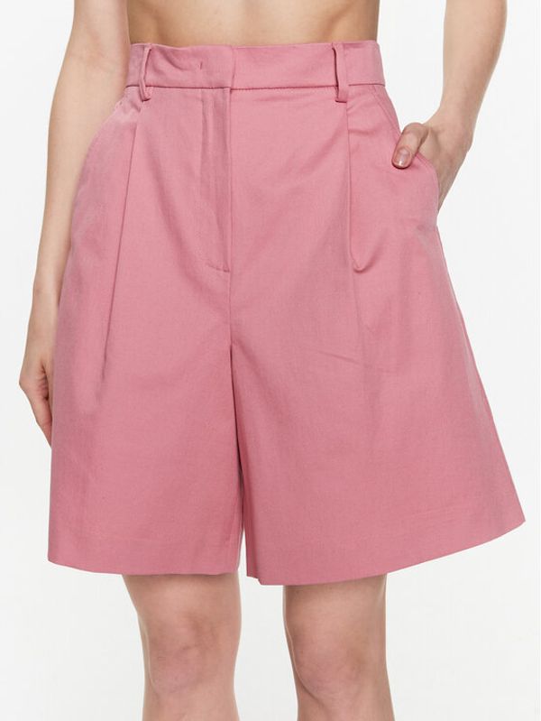 Weekend Max Mara Weekend Max Mara Шорти от плат Ecuba 2351410131 Розов Relaxed Fit