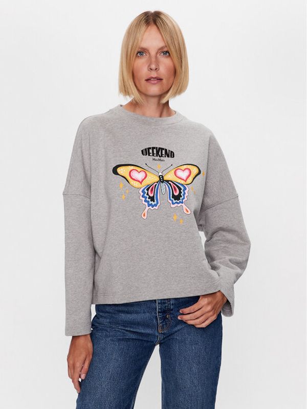 Weekend Max Mara Weekend Max Mara Суитшърт Temide 23592602 Сив Relaxed Fit