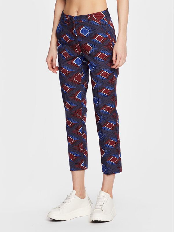 Weekend Max Mara Weekend Max Mara Текстилни панталони Domino 23513111 Тъмносин Slim Fit