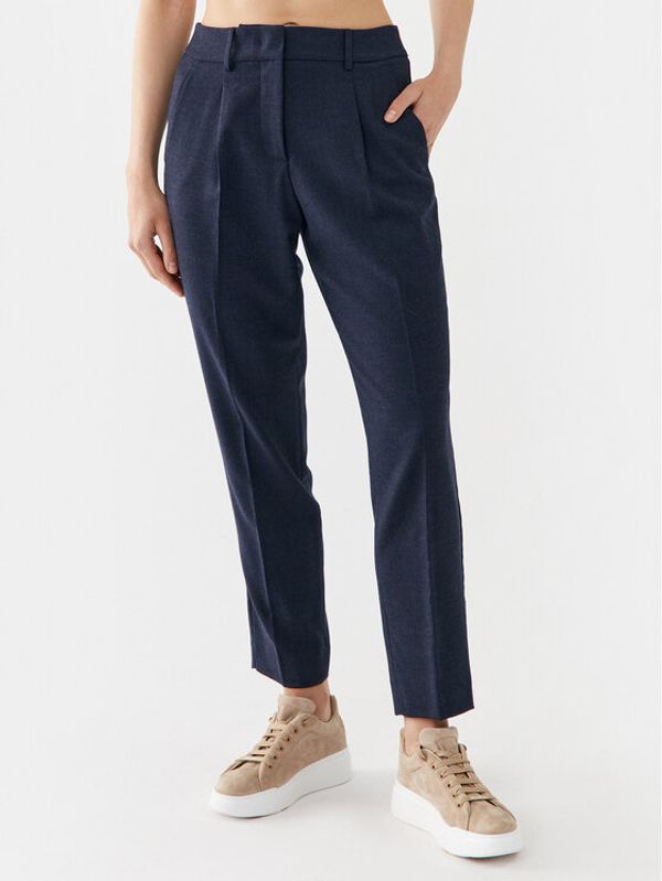 Weekend Max Mara Weekend Max Mara Текстилни панталони Freccia 2351361133 Тъмносин Slim Fit