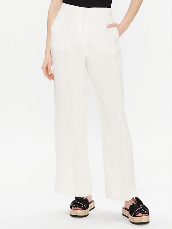 Weekend Max Mara Weekend Max Mara Текстилни панталони Malizia 2351311231 Екрю Regular Fit