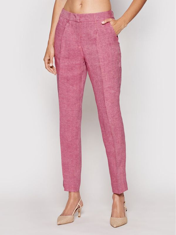 Weekend Max Mara Weekend Max Mara Текстилни панталони Manna 51310411 Розов Regular Fit