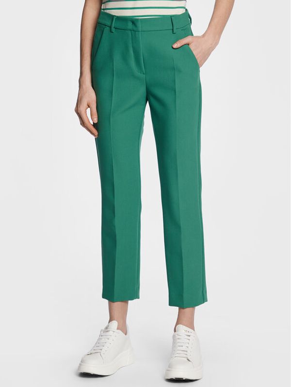 Weekend Max Mara Weekend Max Mara Текстилни панталони Rana 2351310137 Зелен Slim Fit