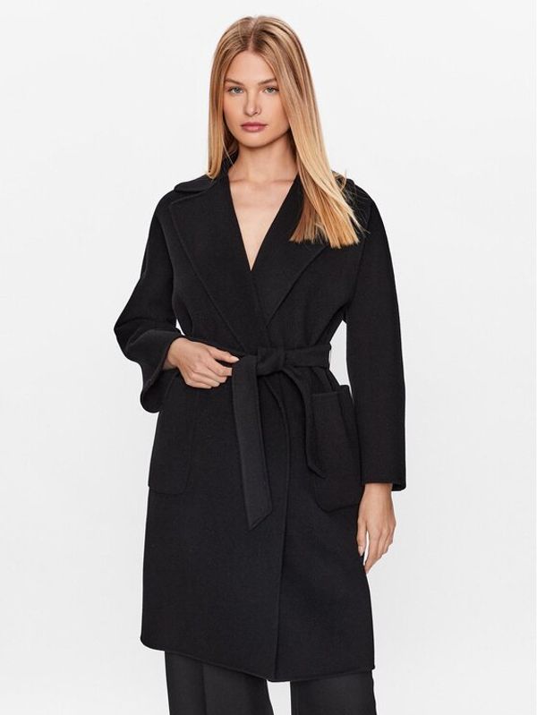 Weekend Max Mara Weekend Max Mara Вълнено палто 2350160339 Черен Regular Fit