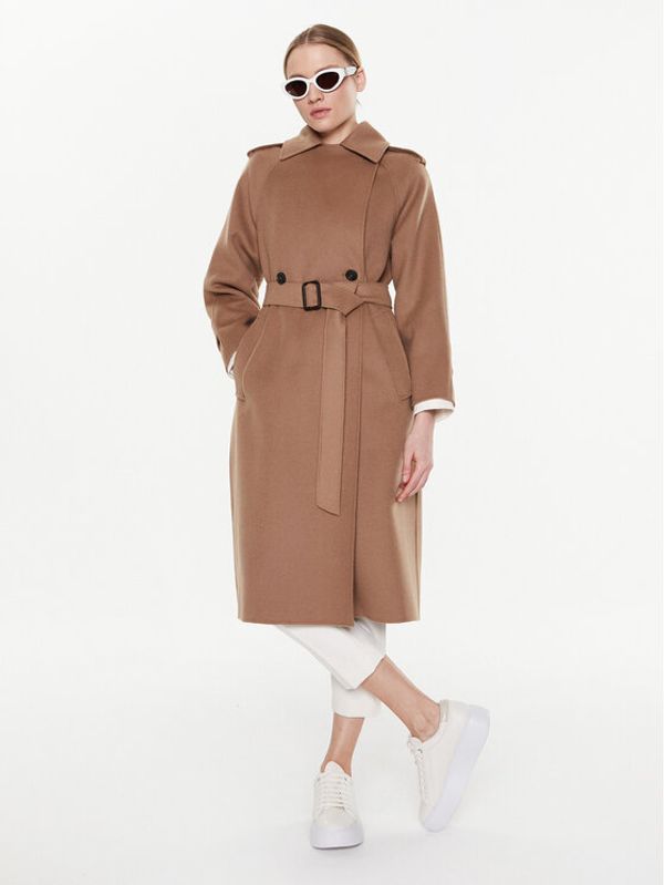 Weekend Max Mara Weekend Max Mara Вълнено палто Cobalto 2350110137 Кафяв Regular Fit
