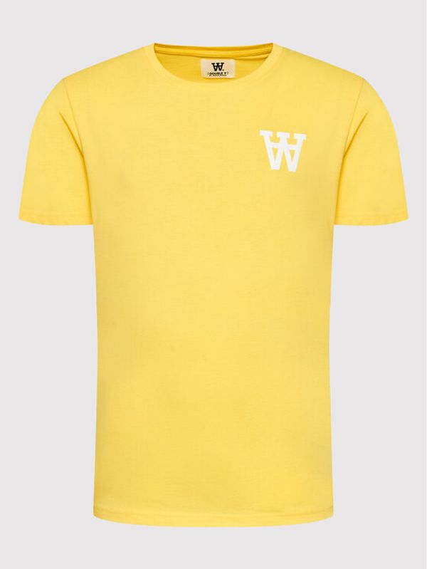 Wood Wood Wood Wood Тишърт Ace 10295702-2222 Жълт Regular Fit