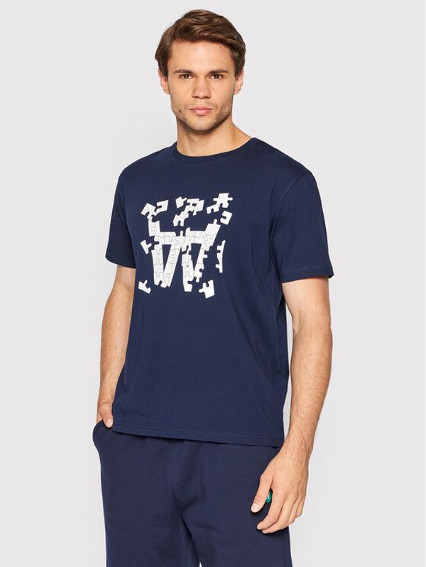 Wood Wood Wood Wood Тишърт Ace Puzzle 10295703-2222 Тъмносин Regular Fit