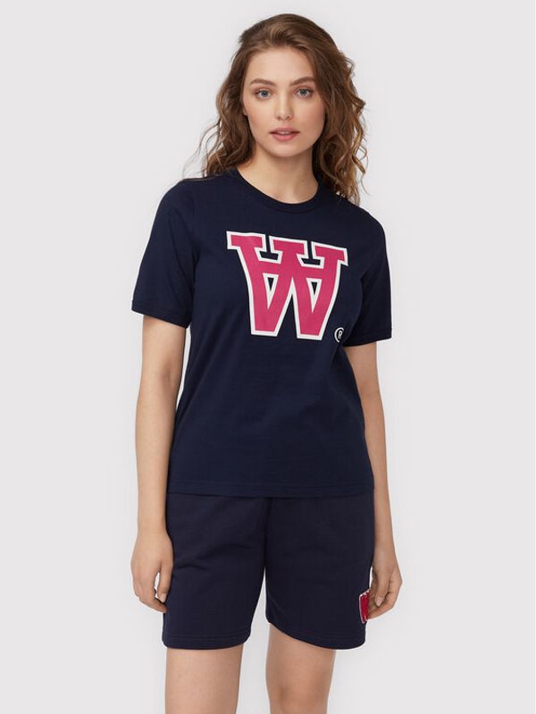 Wood Wood Wood Wood Тишърт Fia 10232509-211 Тъмносин Regular Fit