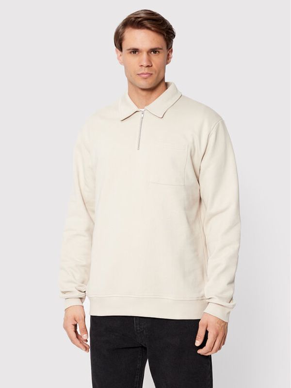 Woodbird Wood Wood Суитшърт Retla Polo Sweat 2236-605 Бежов Regular Fit