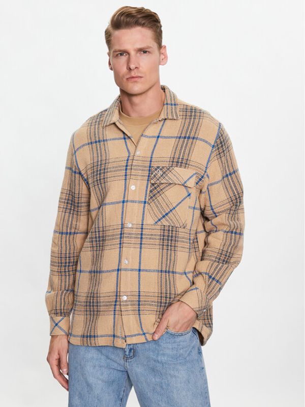 Woodbird Woodbird Риза Prize Check 2316-715 Бежов Regular Fit