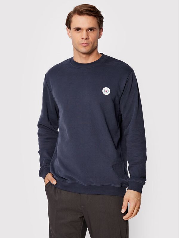 Woodbird Woodbird Суитшърт Our Braxy Patch 2000-600 Тъмносин Regular Fit