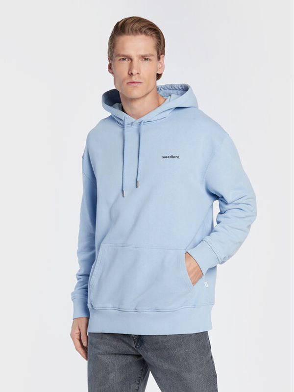 Woodbird Woodbird Суитшърт Pope Club 2246-605 Син Relaxed Fit