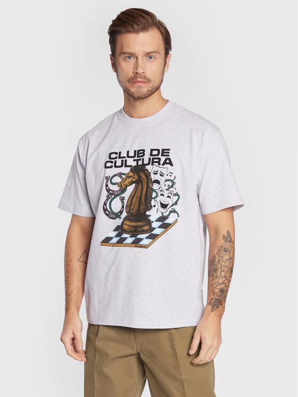 Woodbird Woodbird Тишърт Baine Club 2246-400 Сив Casual Fit