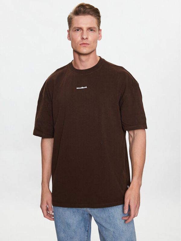 Woodbird Woodbird Тишърт Bose Mock 2316-412 Кафяв Regular Fit