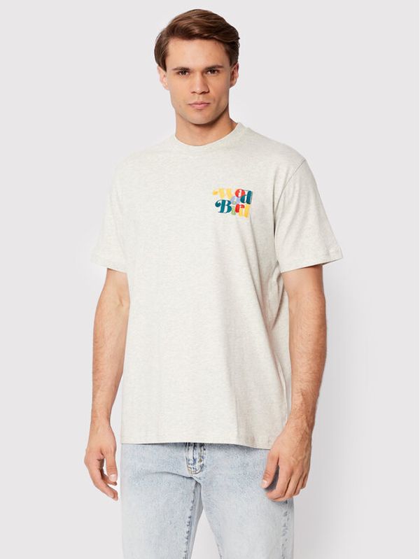Woodbird Woodbird Тишърт Molt Wirl 2236-426 Сив Regular Fit