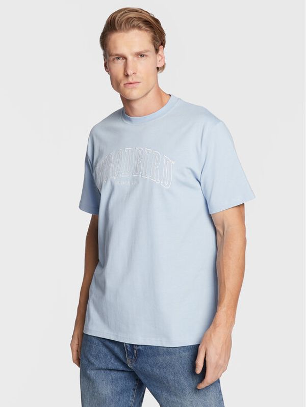 Woodbird Woodbird Тишърт Rics Cover 2246-402 Син Regular Fit