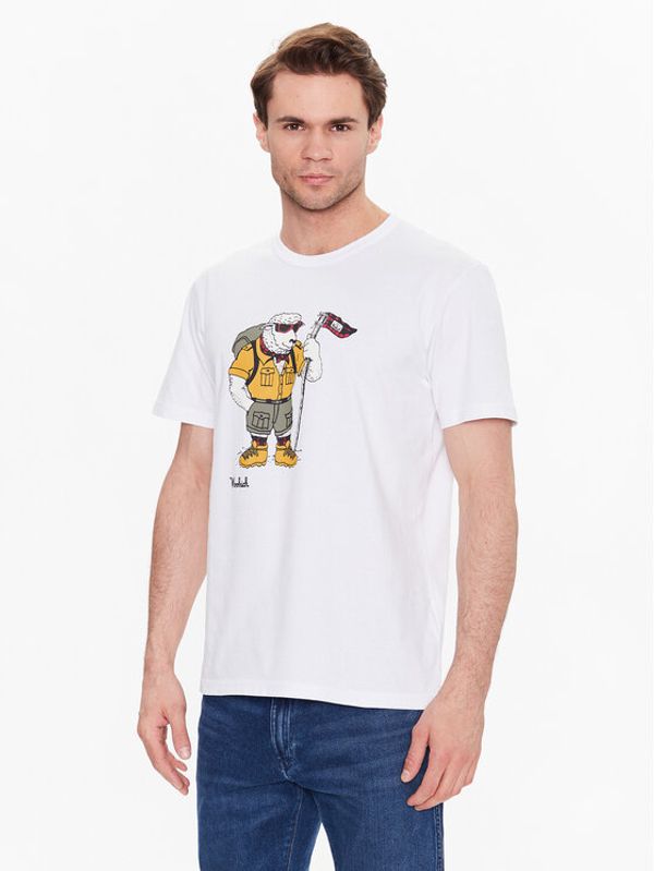 Woolrich Woolrich Тишърт Animated Sheep CFWOTE0095MRUT3370 Бял Regular Fit