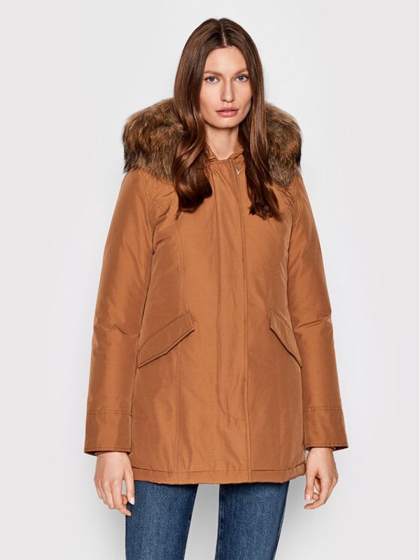 Woolrich Woolrich Зимно яке Arctic Raccoon CFWWOU0538FRUT0001 Кафяв Regular Fit