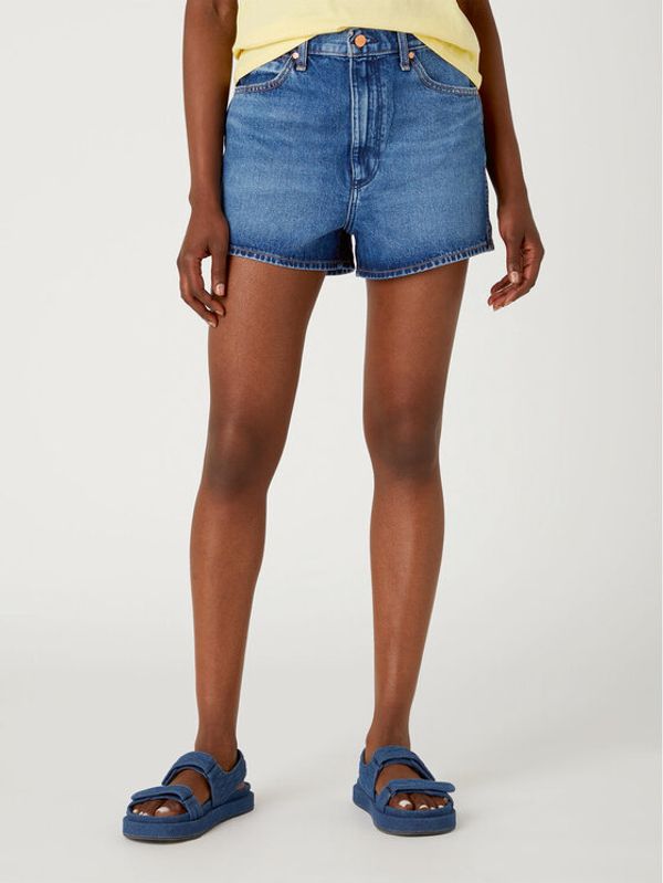 Wrangler Wrangler Дънкови шорти W25J7316O Син Regular Fit