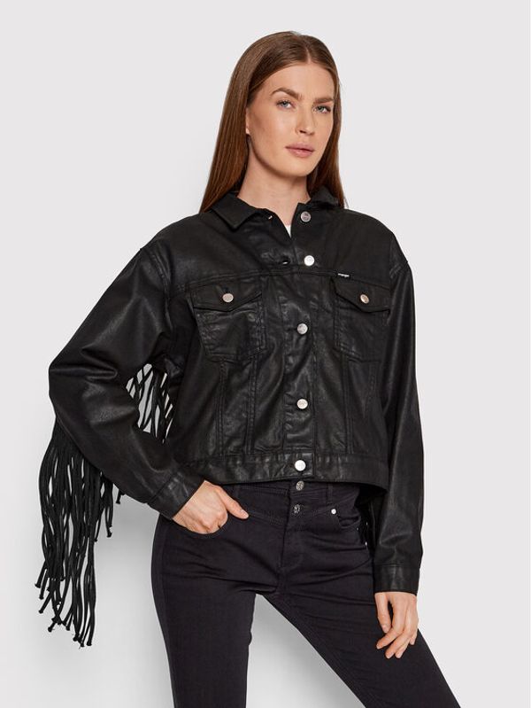 Wrangler Wrangler Дънково яке FENDER Fringe W473G2100 Черен Relaxed Fit