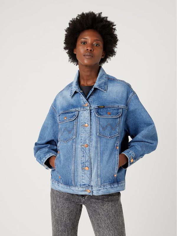Wrangler Wrangler Дънково яке Jumbo W4Z47335Q 112332047 Син Relaxed Fit