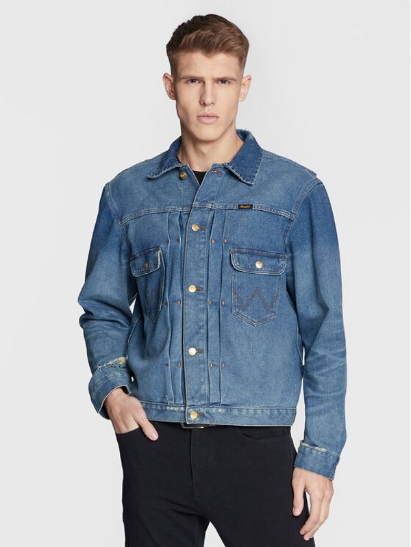 Wrangler Wrangler Дънково яке LEON BRIDGES W4J9CI424 112328261 Син Regular Fit