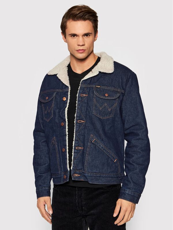 Wrangler Wrangler Дънково яке Sherpa W4MSUG37F Тъмносин Regular Fit