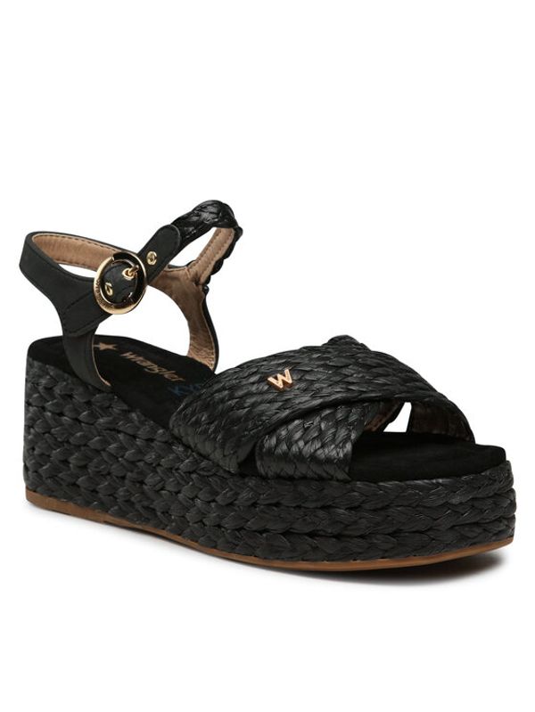 Wrangler Wrangler Еспадрили Alma Raffia WL31554A Черен