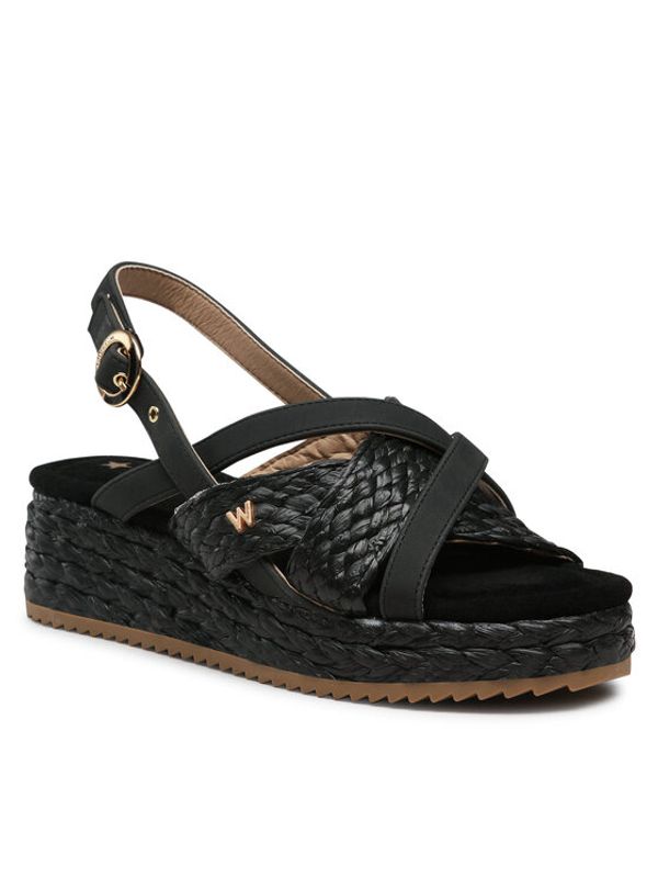 Wrangler Wrangler Еспадрили Kim Raffia WL31555A Черен